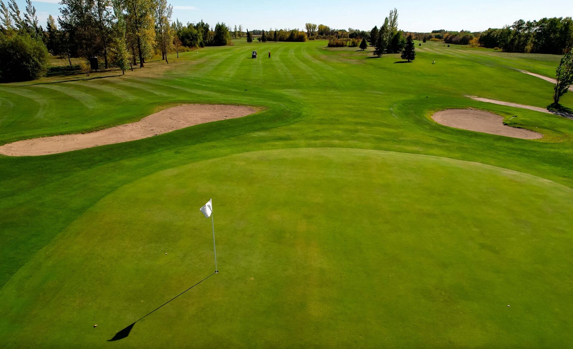 Trou 12 Drone Shot au Golf de La Broquerie