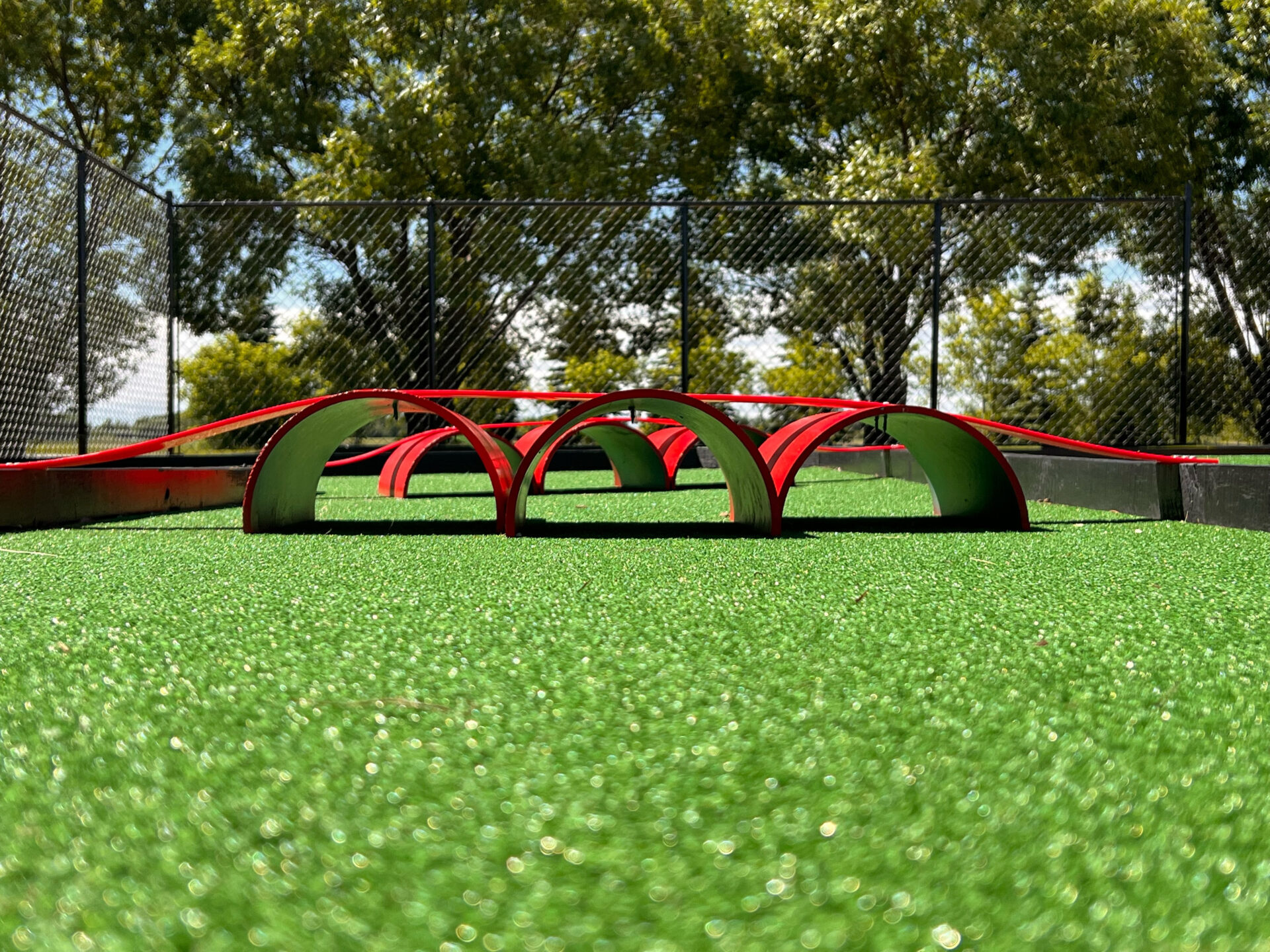 mini golf tunnels